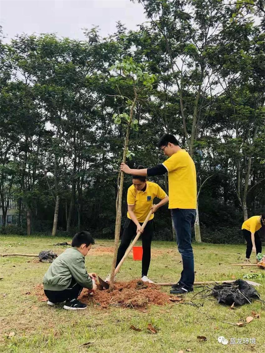 藍(lán)龍環(huán)境2019年松山湖同心林慈善植樹活動(dòng)